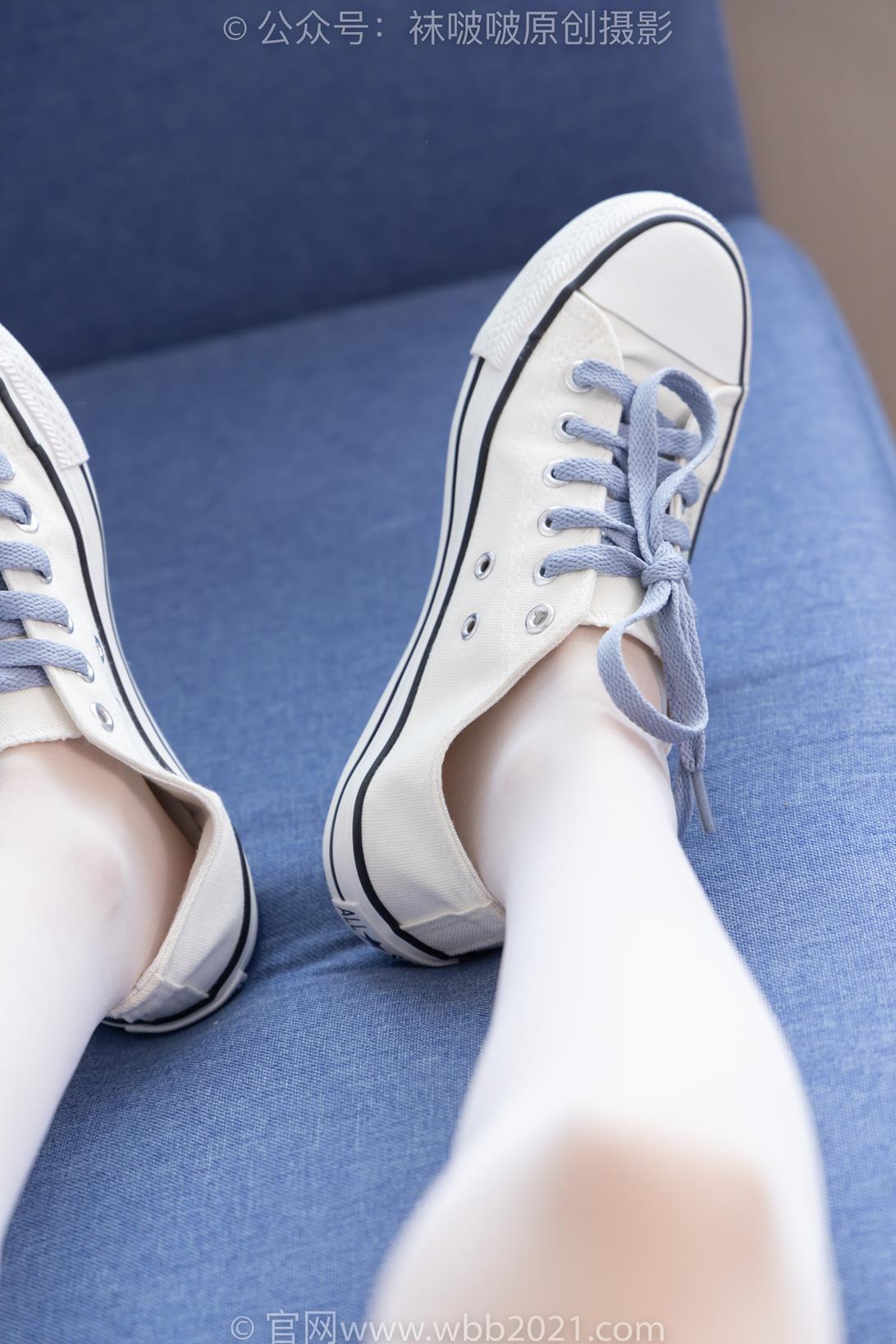 袜啵啵467期：稚予-板鞋、白丝（脚尖加固款）[150P/1V/6.72G]插图6