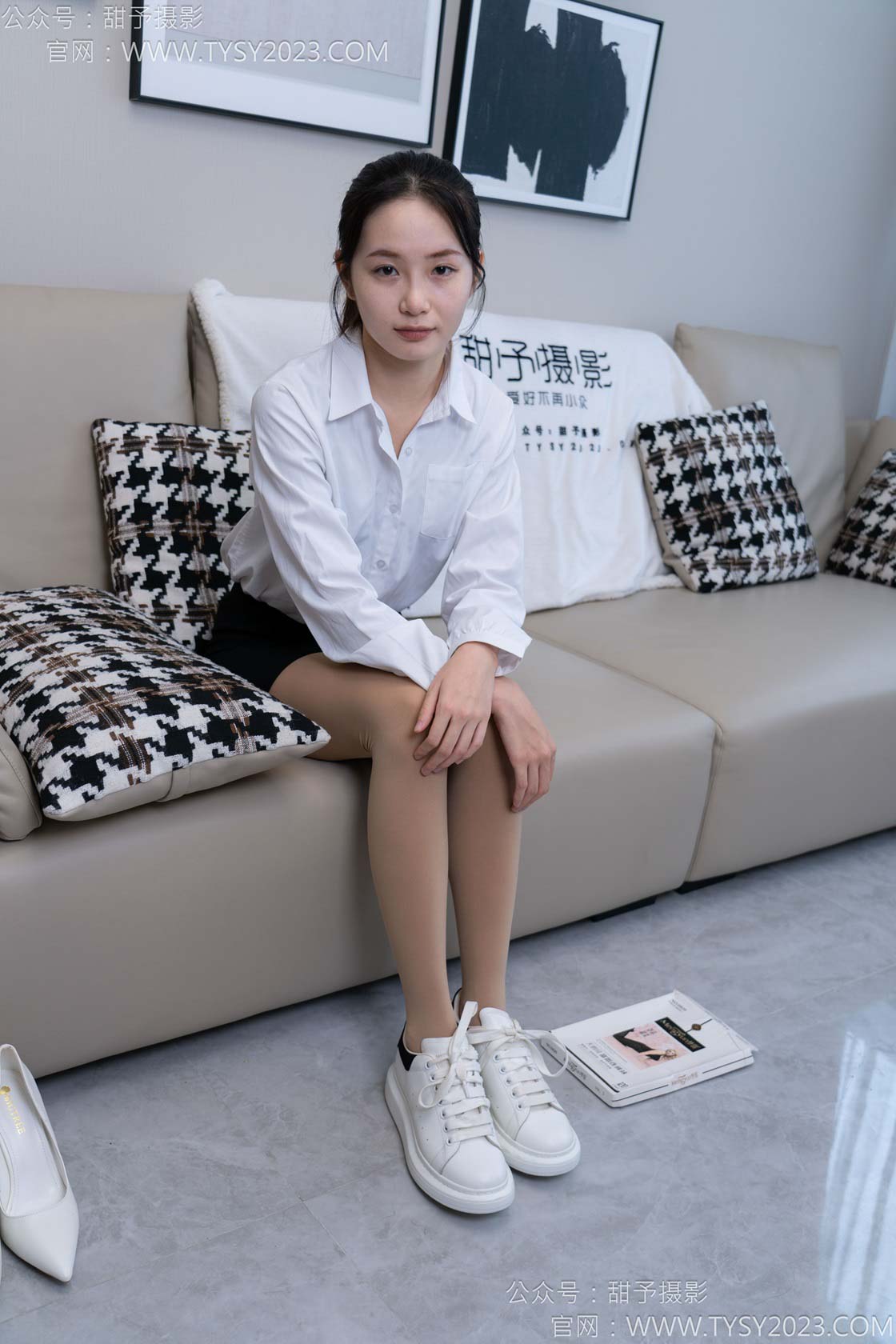 甜予摄影 NO.120 思思-板鞋、高跟鞋、厚肉丝[160P/2V/11.70GB]插图3