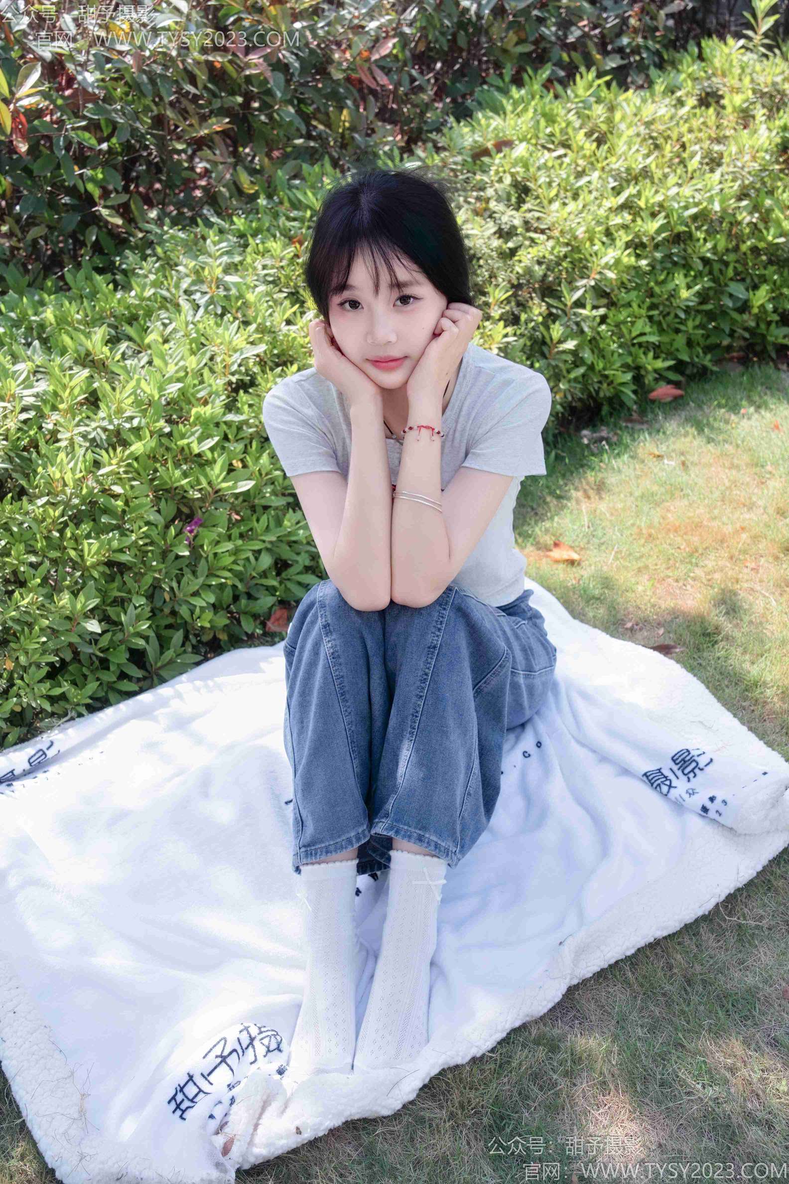 甜予摄影194期：小橙子-棉云踏青完整版[130P/2V/9.37G]插图3