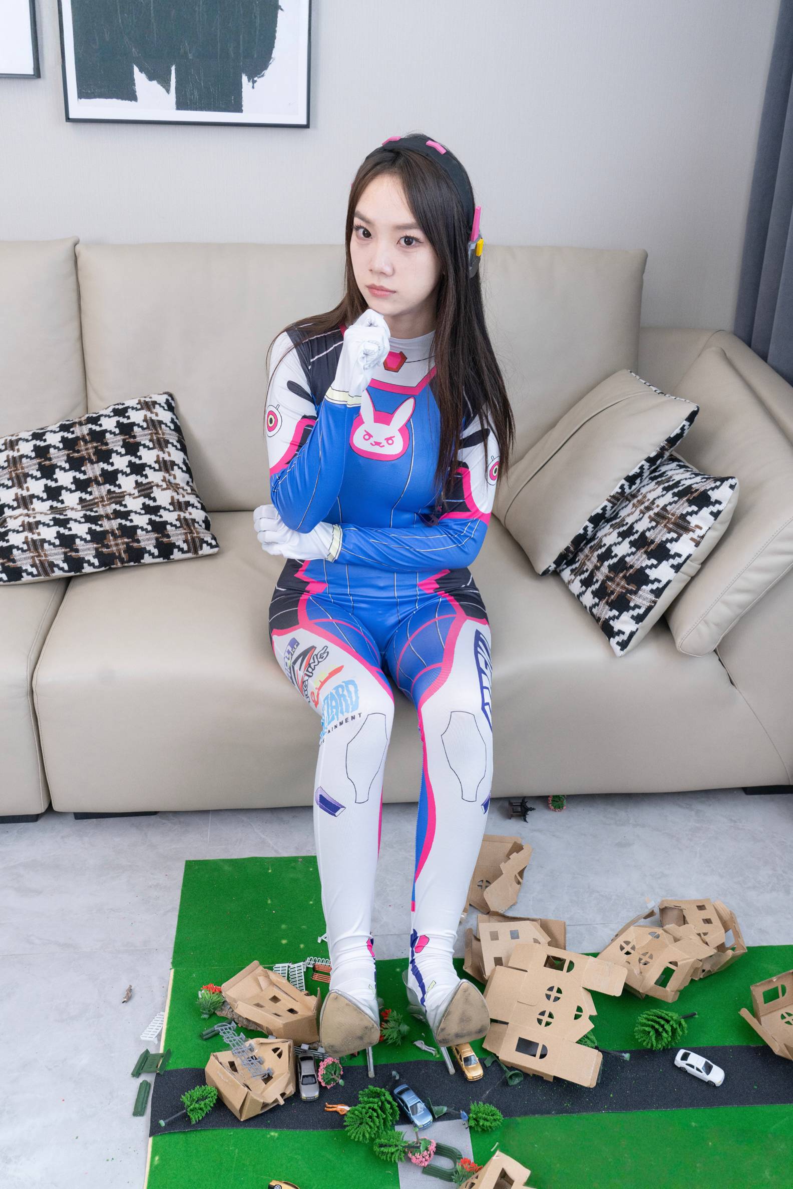 甜予232期：贝壳-高跟鞋、连体衣、小人国剧情剧情版[124P/1V/4.62G]插图4