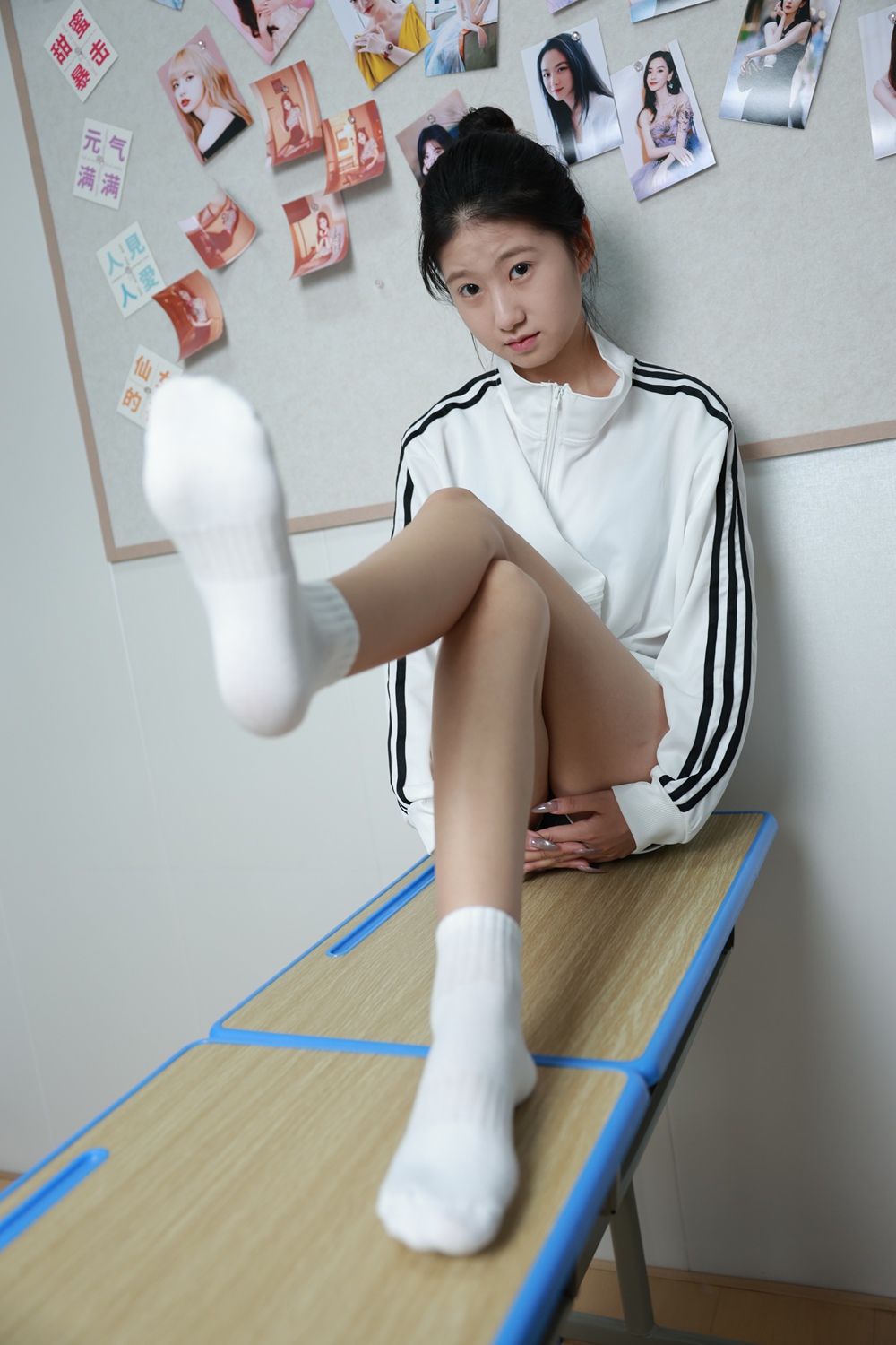 三禾312期小涵短运动短裤白棉袜裸足[416P/1V/3.91G]插图6