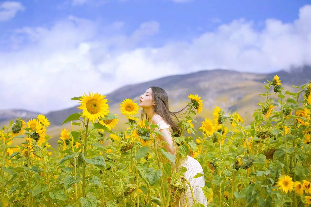 解锁花海人像拍照姿势,简单易学的7个姿势,帮你拍出高质量作品插图3 解锁花海人像拍照姿势,简单易学的7个姿势,帮你拍出高质量作品插图3