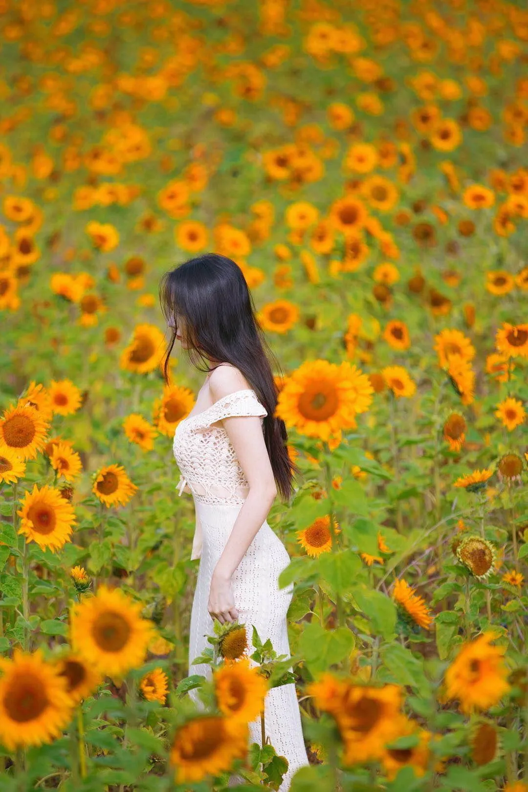 解锁花海人像拍照姿势,简单易学的7个姿势,帮你拍出高质量作品插图4 解锁花海人像拍照姿势,简单易学的7个姿势,帮你拍出高质量作品插图4