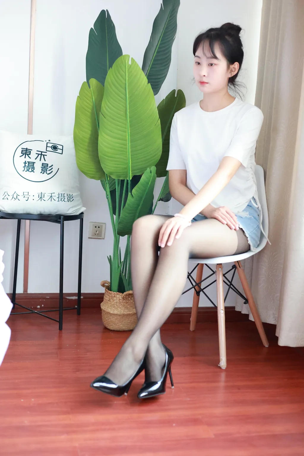 三禾摄影 NO.012 牛仔热裤 高跟 长丝[208P/1.26GB]插图1