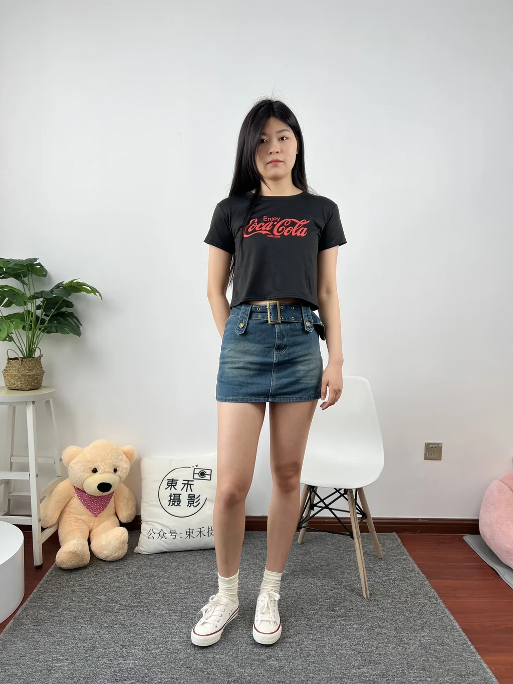 三禾摄影 NO.028 牛仔裙 棉袜 帆布鞋[184P/1V/805MB]插图1