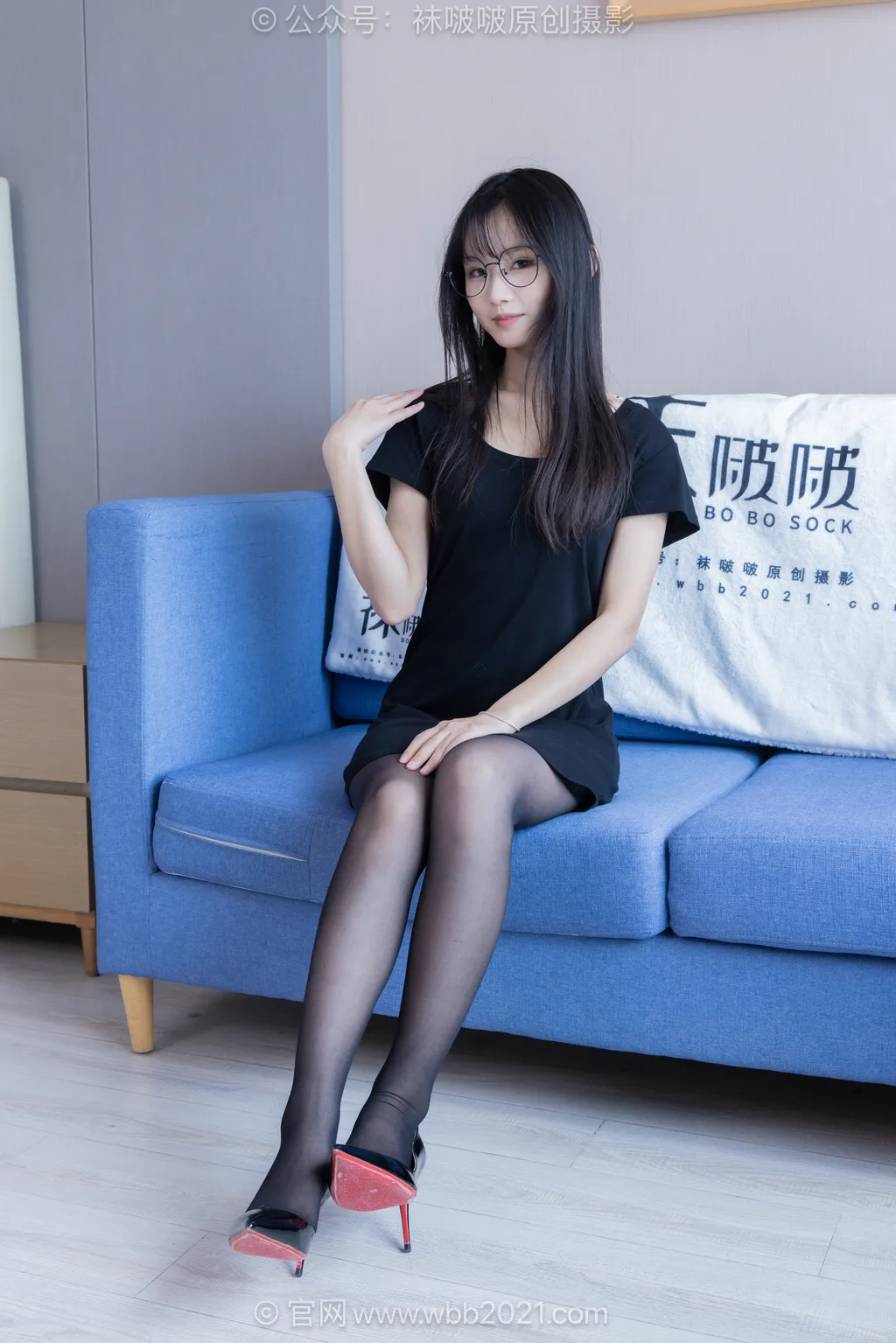 [BoBoSocks袜啵啵]NO.607 甜甜圈-高跟鞋、薄黑丝[147P/1V/6.01GB]插图1