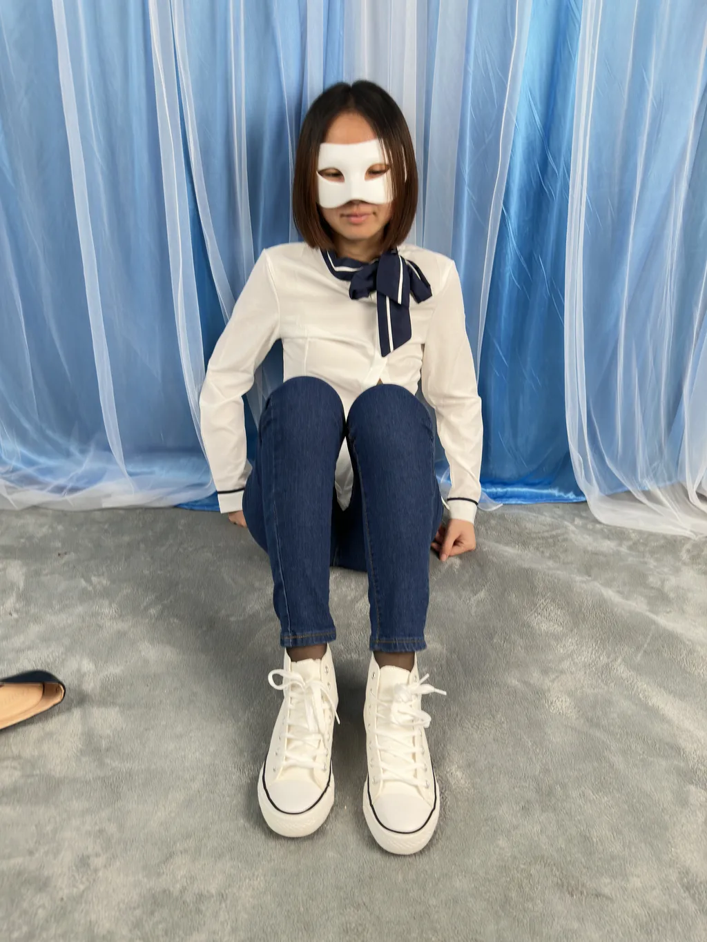 三禾摄影 NO.024 牛仔裤里丝 帆布鞋 高跟[201P/2.03GB]插图1