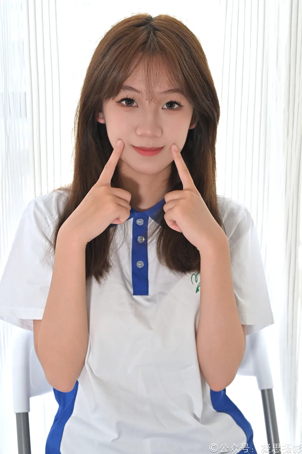 凝思摄影 NO.026 铃铃-校服、连裤白丝、室内鞋[150P/1V/4.85GB]插图2