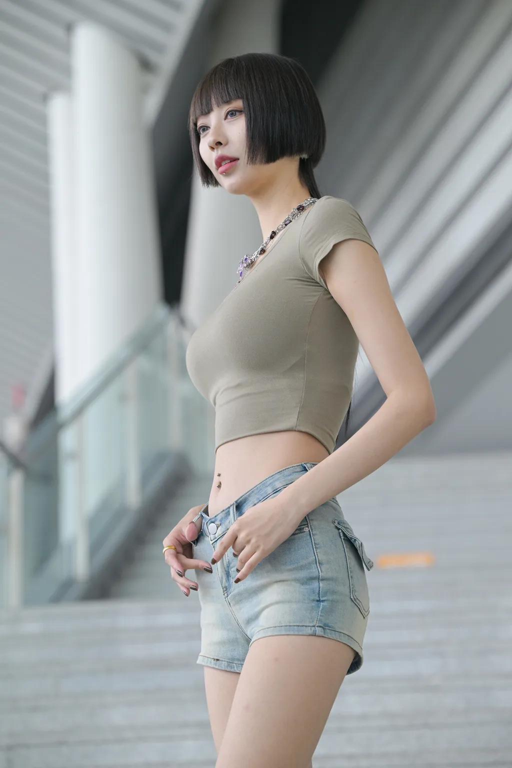 精选街拍作品 NO.6272 甜美牛仔短裤[202P/497MB]插图2