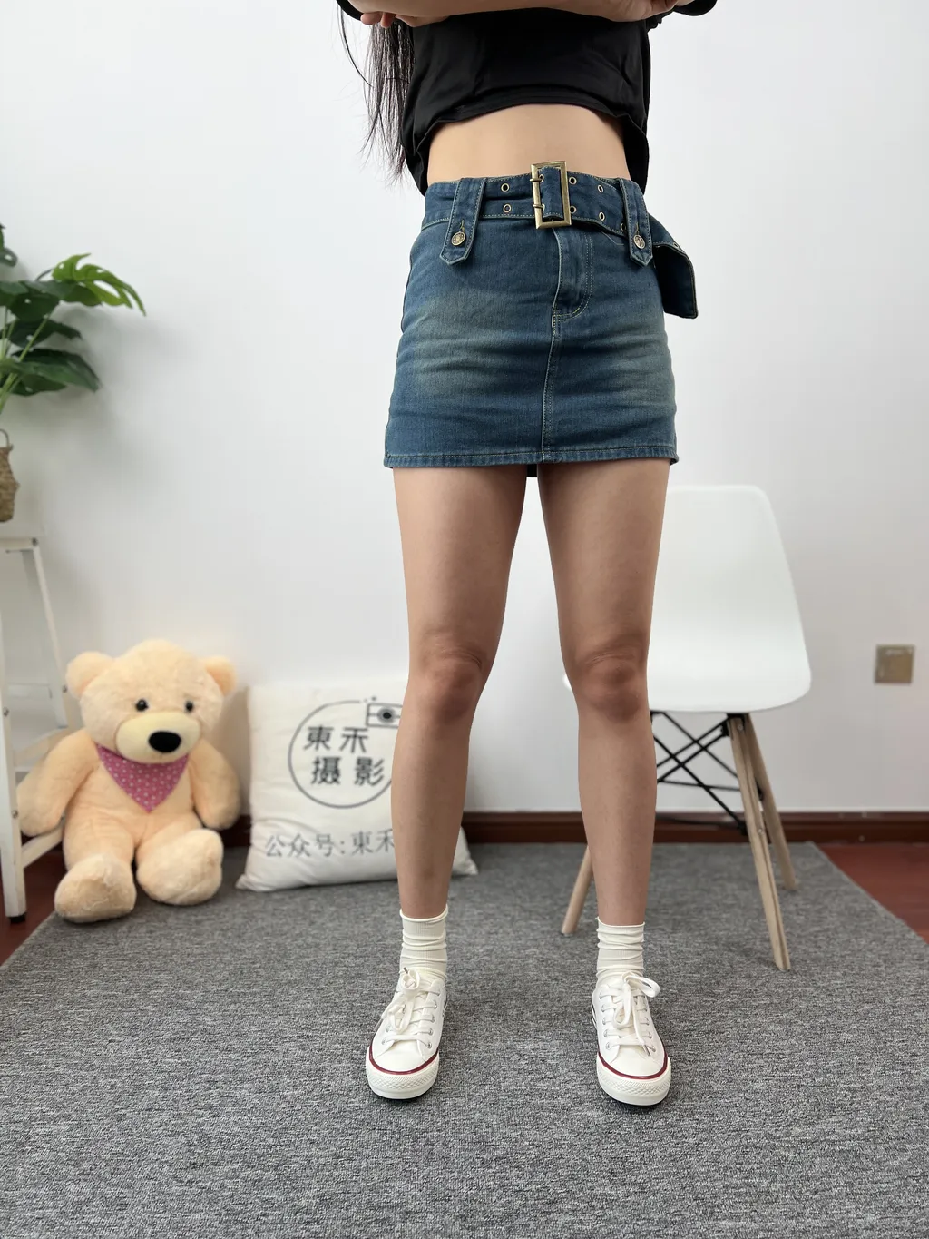 三禾摄影 NO.028 牛仔裙 棉袜 帆布鞋[184P/1V/805MB]插图3