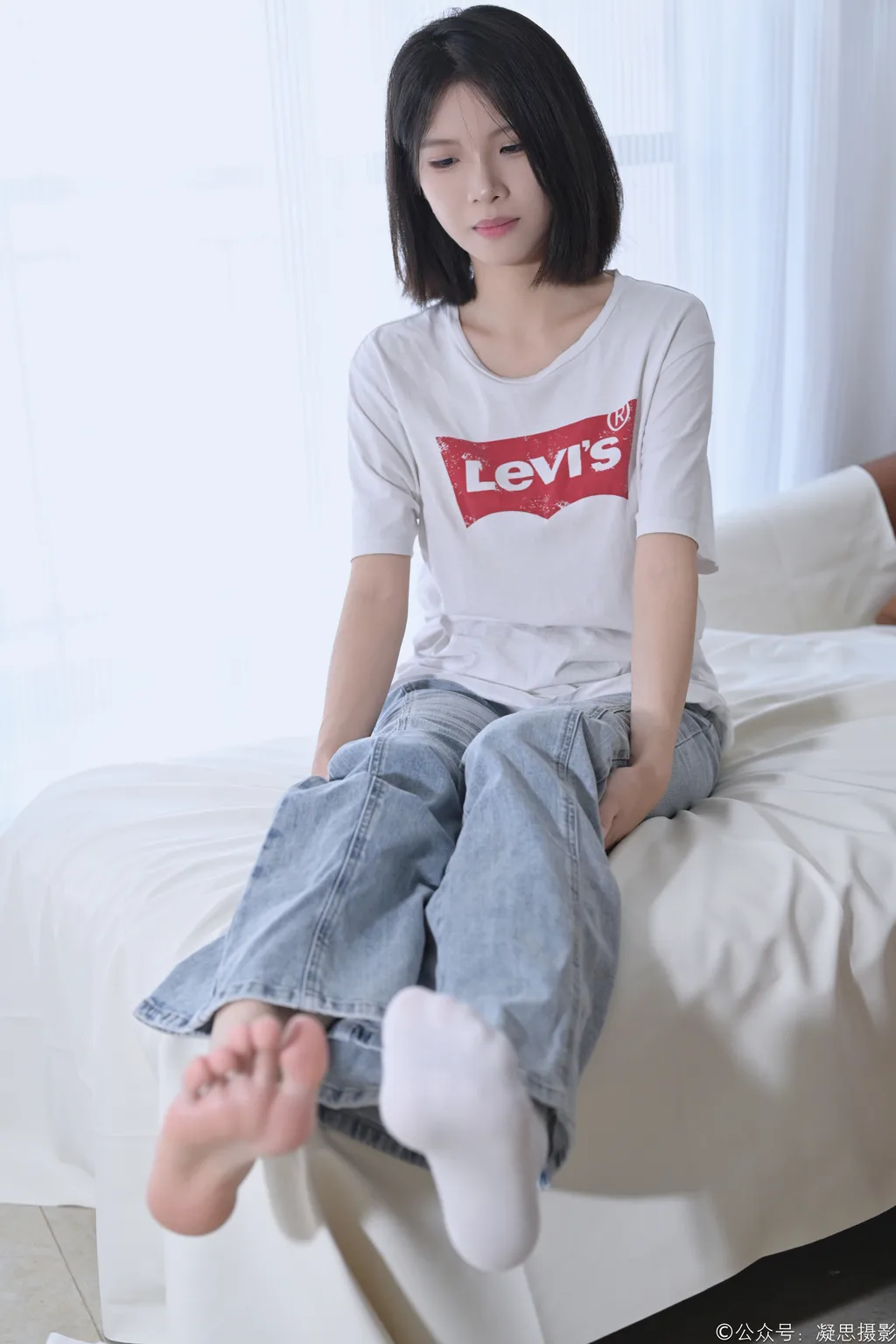 凝思摄影 NO.035 小睿-T恤、短白袜、平底鞋[145P/1V/5.48GB]插图3