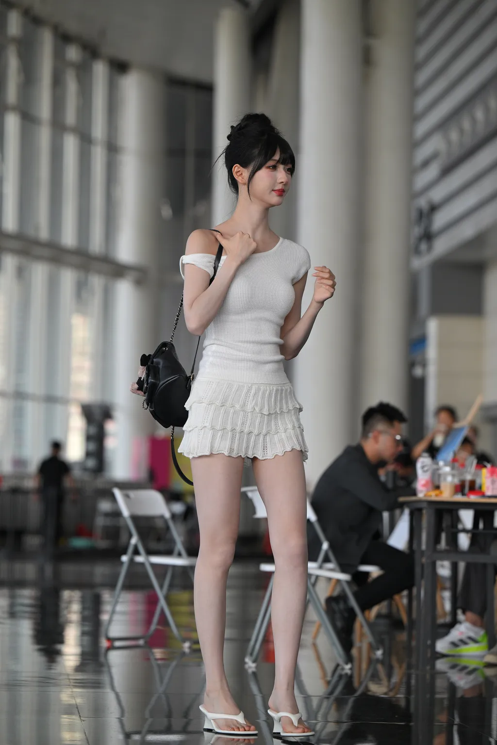 精选街拍作品 NO.6225 白色针织裙[162P/386MB]插图