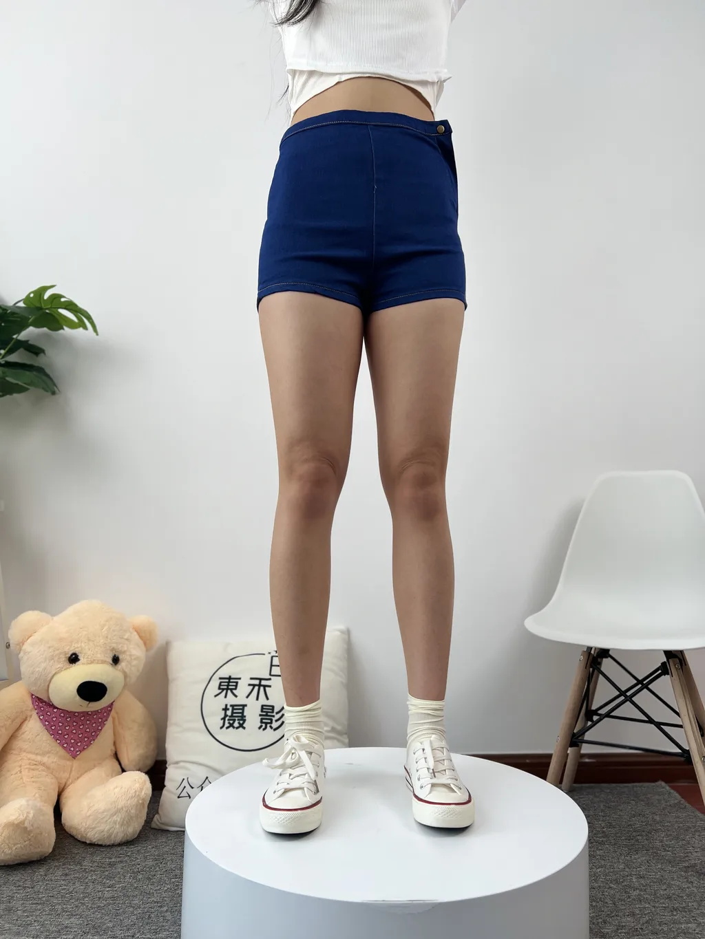 三禾摄影 NO.027 牛仔短裤 棉袜 帆布鞋[213P/1V/1.22GB]插图