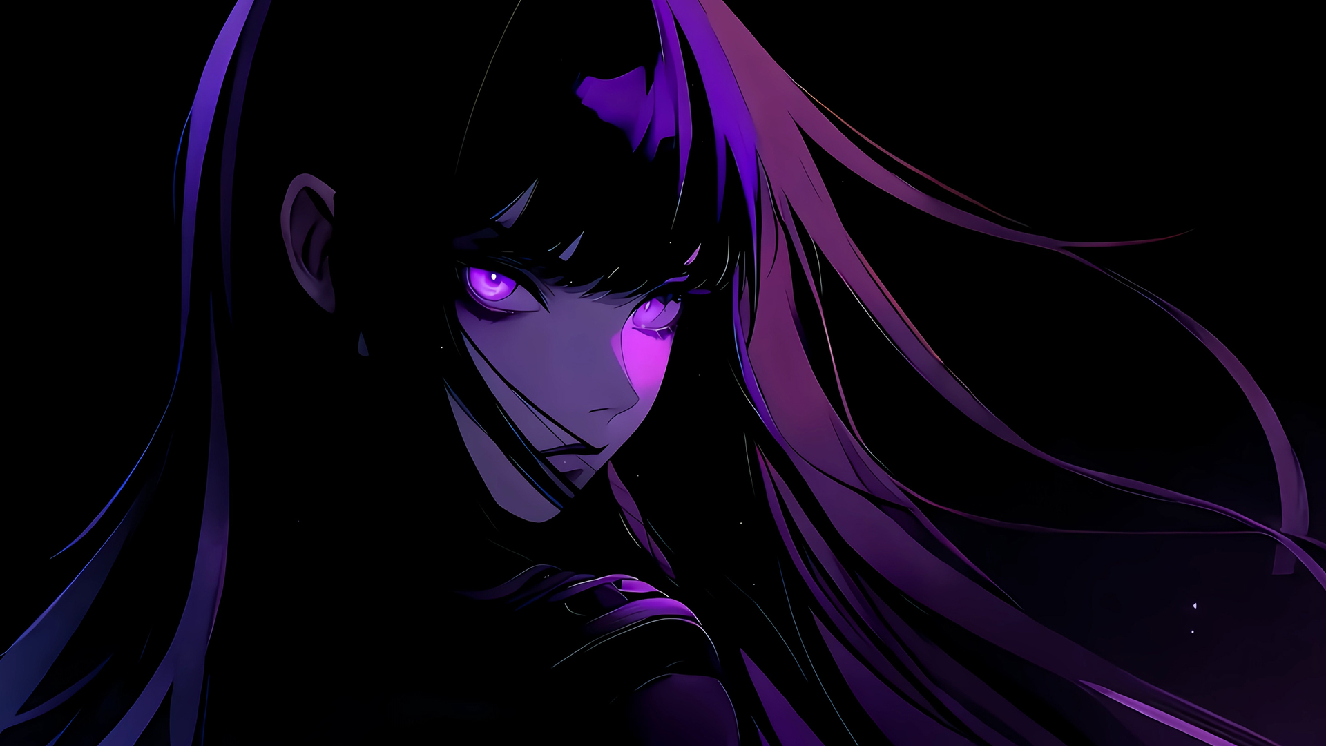 桌面壁纸 020 日向雏田 紫瞳 火影忍者带鱼屏3440×1440壁纸插图