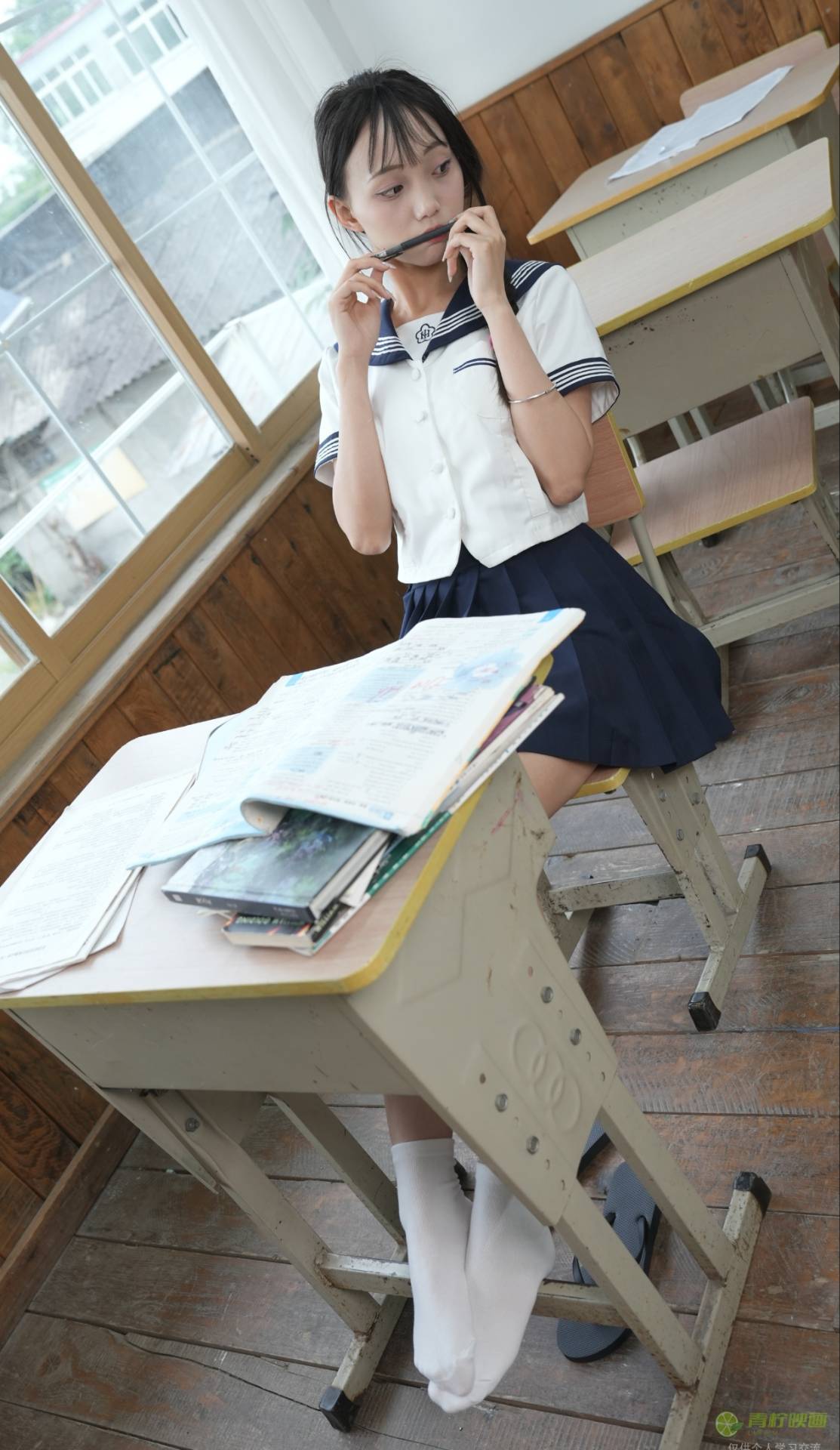 青柠印画-59小y 教室JK素材[86P/2V/3.89G]插图3