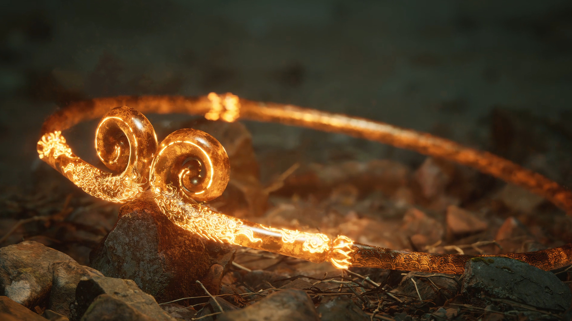 桌面壁纸 015 黑神话 悟空 紧箍 3440*1440带鱼屏壁纸插图