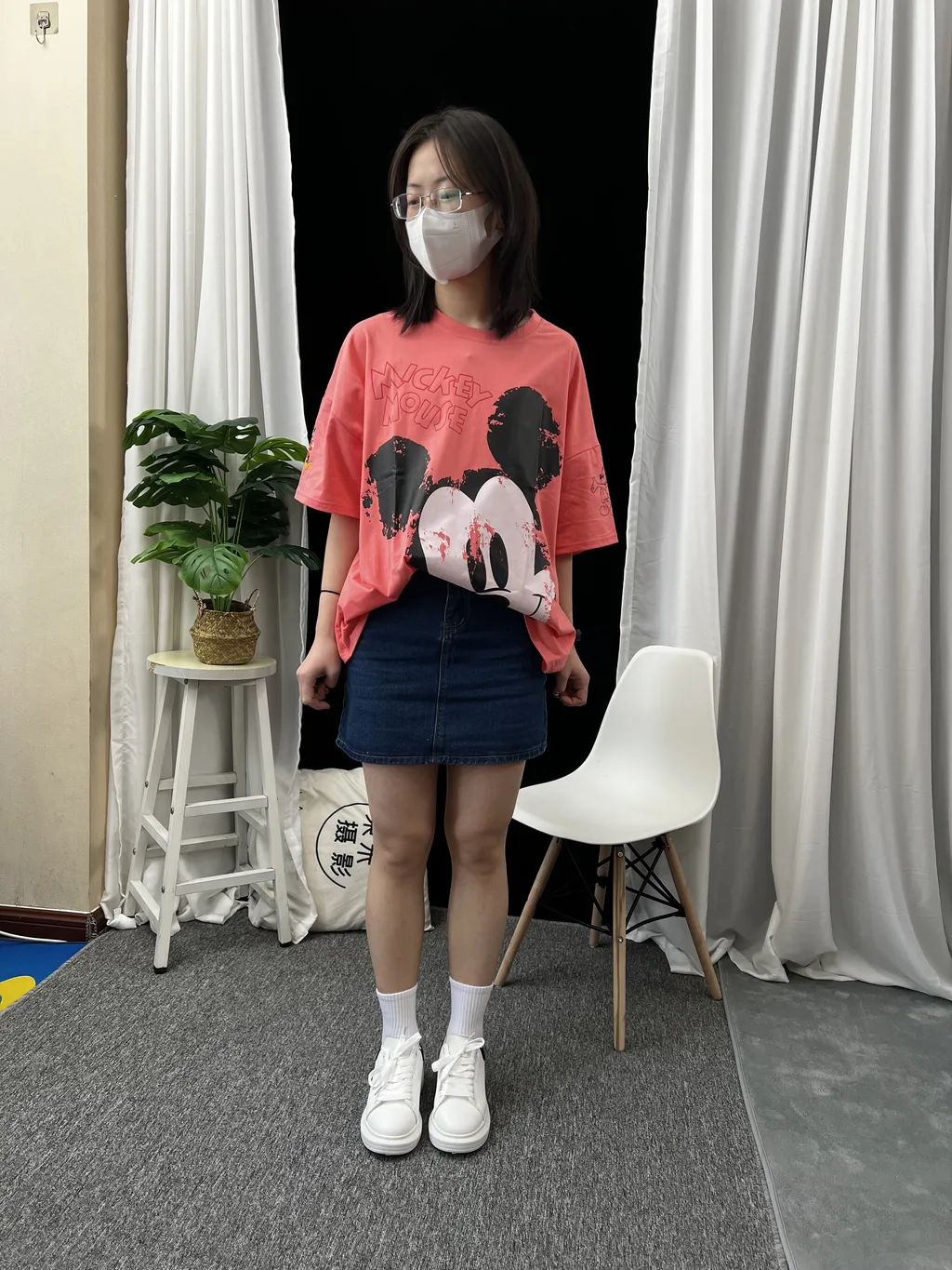 三禾摄影 NO.035 牛仔裙 棉袜 小白鞋[185P/2V/4.19GB]插图1