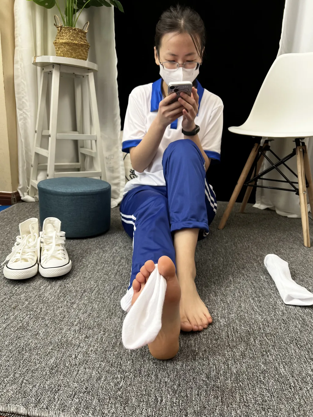 三禾摄影 NO.034 校服 棉袜 帆布鞋[244P/1V/4.73GB]插图