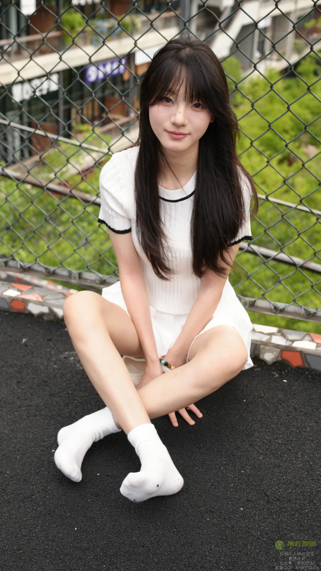 青柠摄影 NO.083 – 阿慌 白袜亮钻指甲油[128P/2V/5.21GB]插图