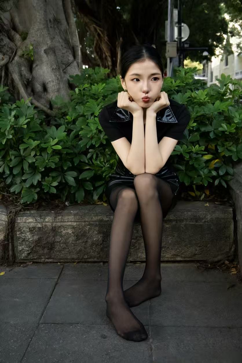 AI甜予摄影 301期：皮皮-小皮鞋、白色棉袜、裸足[120P+144aiP/2V/10.03GB]插图3