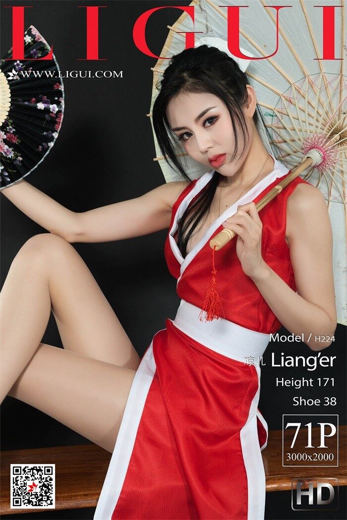 [Ligui丽柜] 2019.03.20 红色美仁 Model 凉儿 [71+1P/71MB]