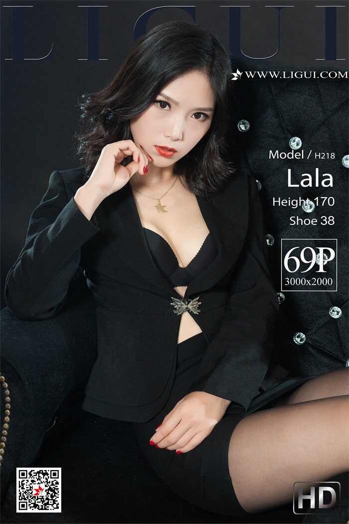 [Ligui丽柜] 2019.03.18 黑丝高冷秀 Model Lala [70P/72MB]
