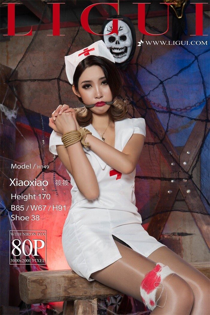 [Ligui丽柜] 2018.08.10 灰丝小互士 Model 筱筱 [80+1P/40MB]