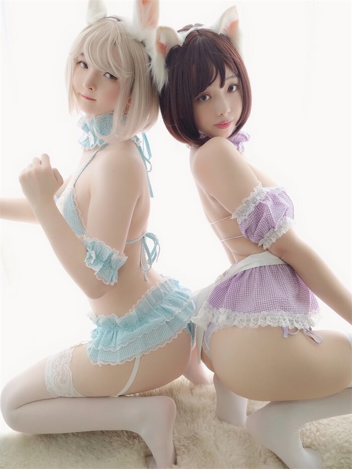 人气Coser@一小央泽&雯妹 – 《风铃花与薰衣草》[48P/3V/125MB]