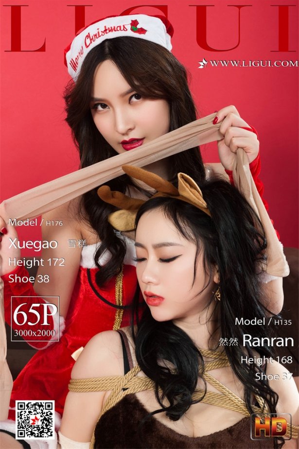 [Ligui丽柜] 2019.12.23《双生姐妹花》之圣诞大礼众筹版 [66P/159MB]