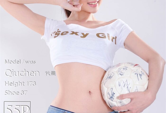 [Ligui丽柜] 2020.03.22 网络丽人 Model 秋晨 足球宝贝 [56P/19MB]