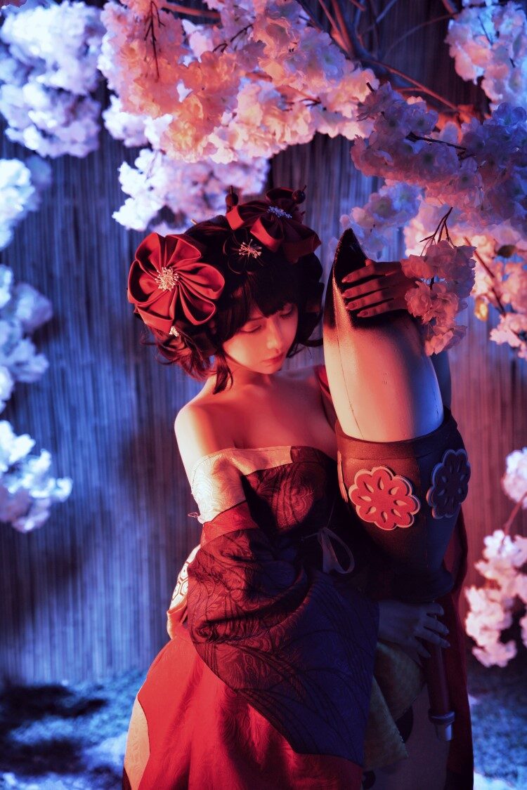 人气动漫Coser@Shika小鹿鹿 北斋和服 [14P/58MB]