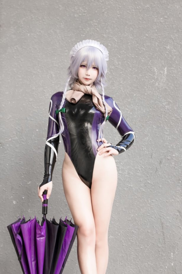 微博红人Coser@抱走莫子aa 最新胶衣 [11P/100MB]