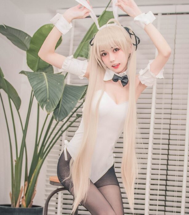 微博红人-动漫博主@你的负卿 穹妹兔女郎（室内） [11P/42MB]