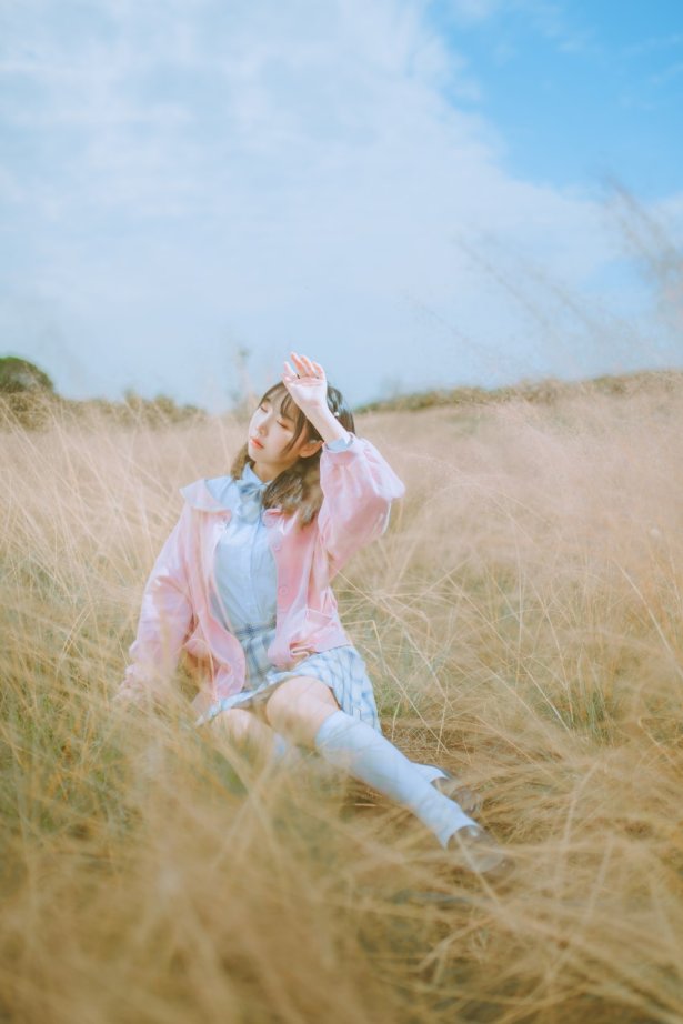 网荭Coser@面饼仙儿 – 粉黛草JK [19P/385MB]