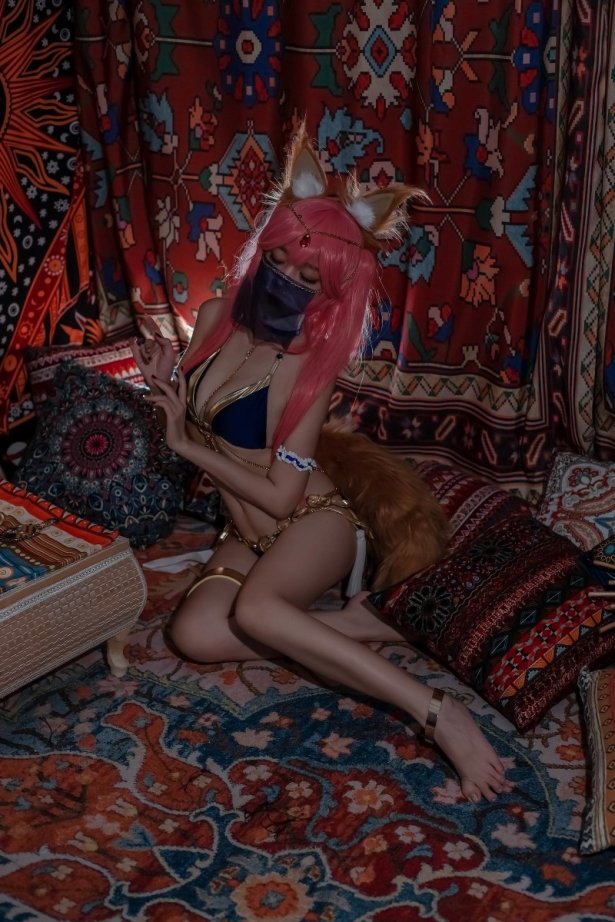 人气Coser动漫博主@二佐Nisa 玉藻前舞娘 [22P/42MB]