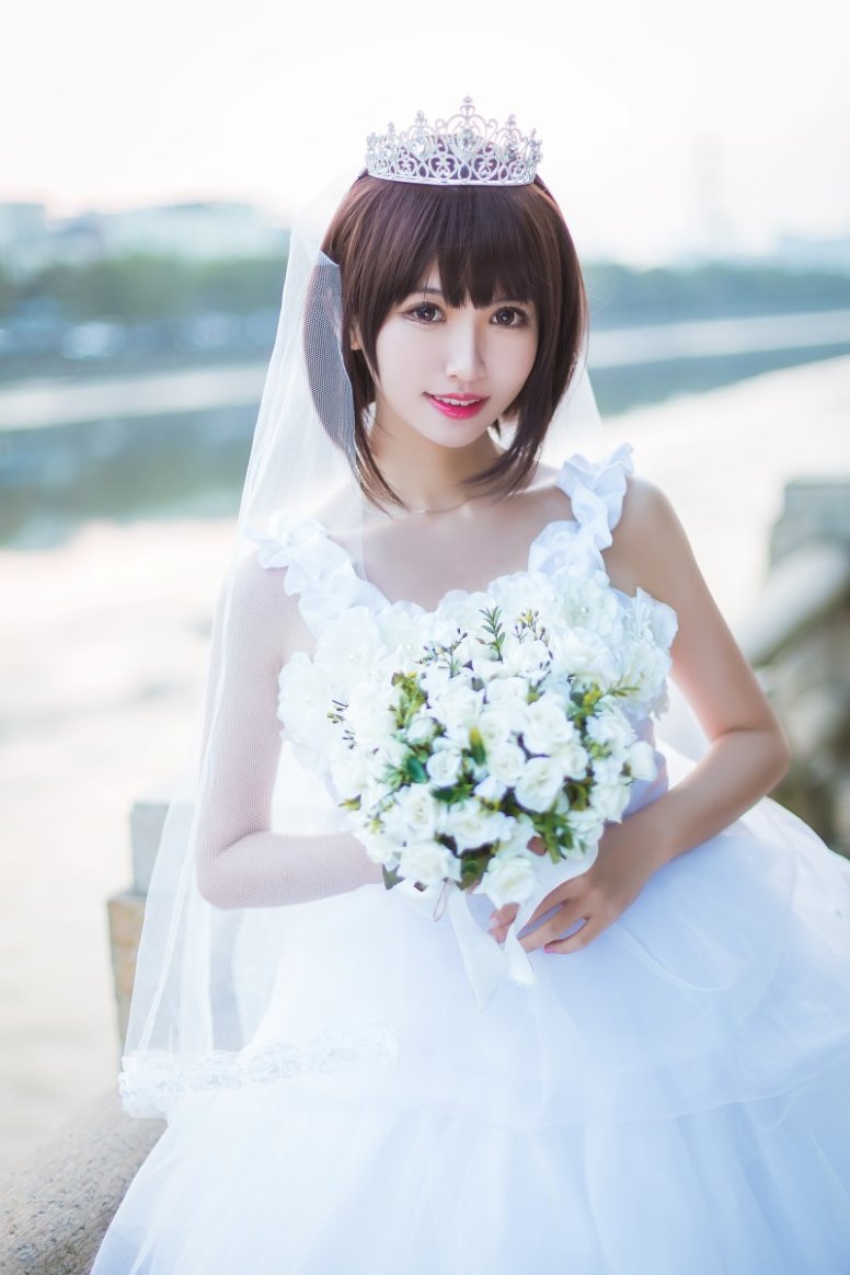 网荭Coser@鳗鱼霏儿 – 圣人惠之婚纱[10P/122MB]