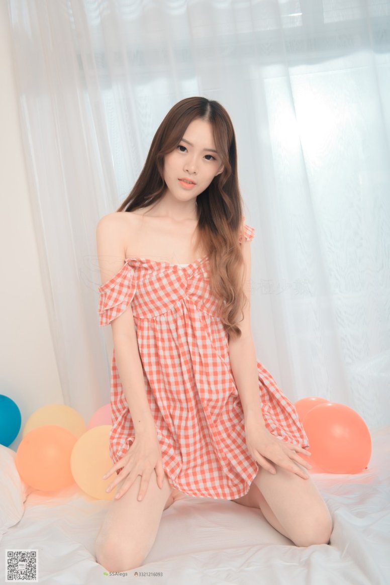 [SSA丝社]超清写真 NO.014 琪琪 闪光格子裙丝袜的另一种演绎 [99P/898MB]
