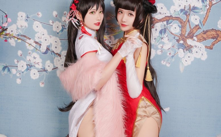 源纱希喵喵喵&Meiyi_烛墨 – 犬獒旗袍 [12P/157MB]