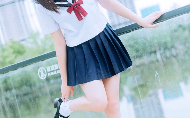 [喵糖映画]VOL.446 绿意JK [36P/546MB]