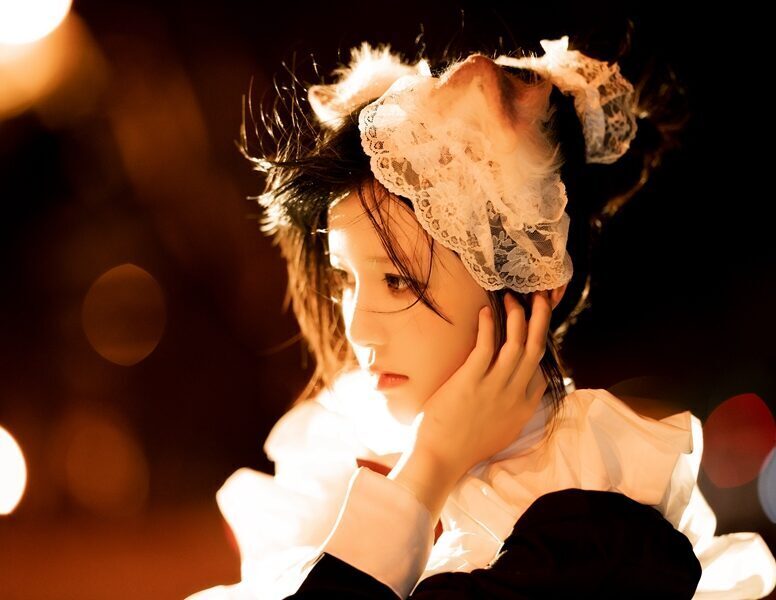 罗莉风COS 桜桃喵 – 长裙妹抖（夜）[19P/647MB]