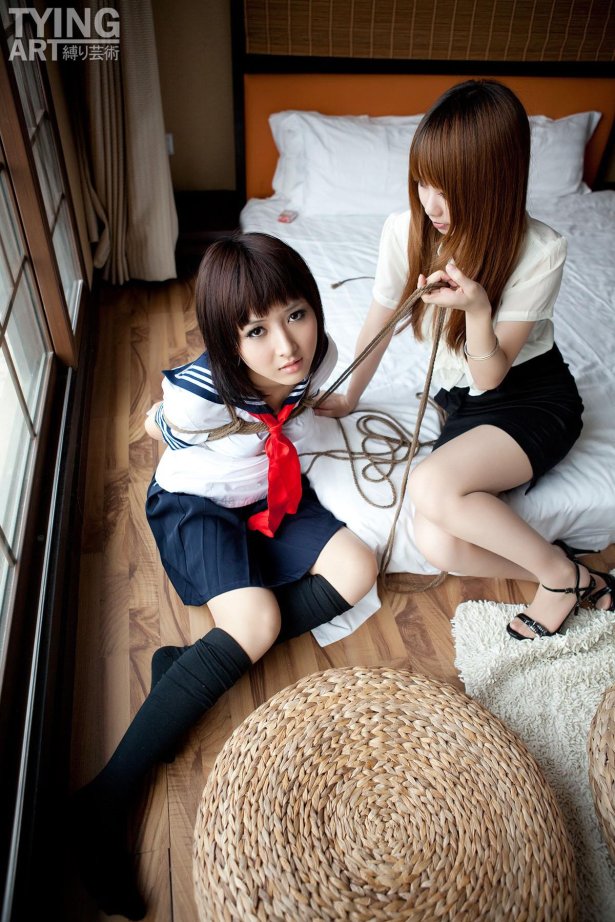 [禁忌摄影]Taboo-love NO.091 TyingArt 縛リ芸術 Dimdim & Shiryl OL & School Girl 1[26P/7.04MB]