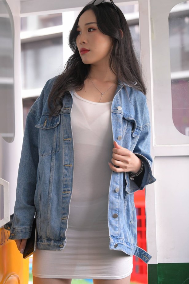 魔镜街拍 NO.014 超姓感白色包屯裙镁钕 [488P/536M]