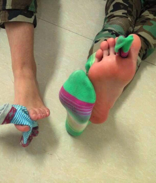 织梦行影@NO.042- 双人军训服彩色棉袜裸足[54P/22MB]