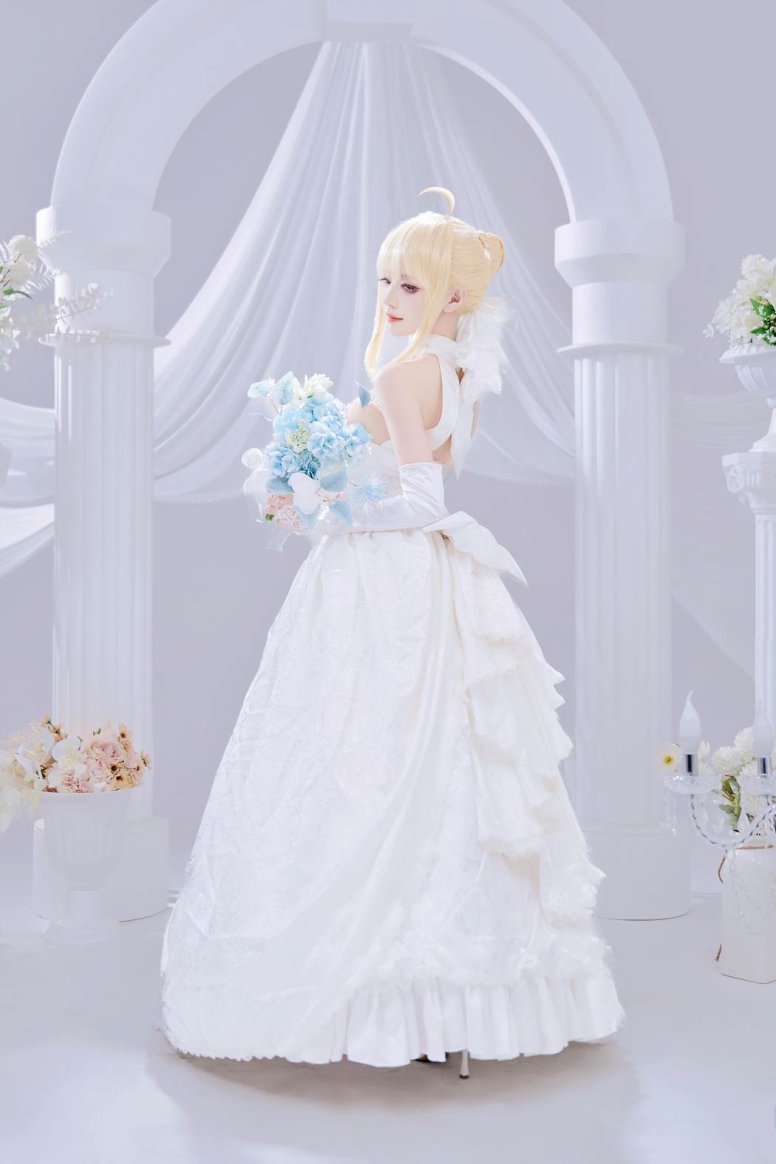 Shika小鹿鹿 – FGO Saber花嫁[22P/284MB]