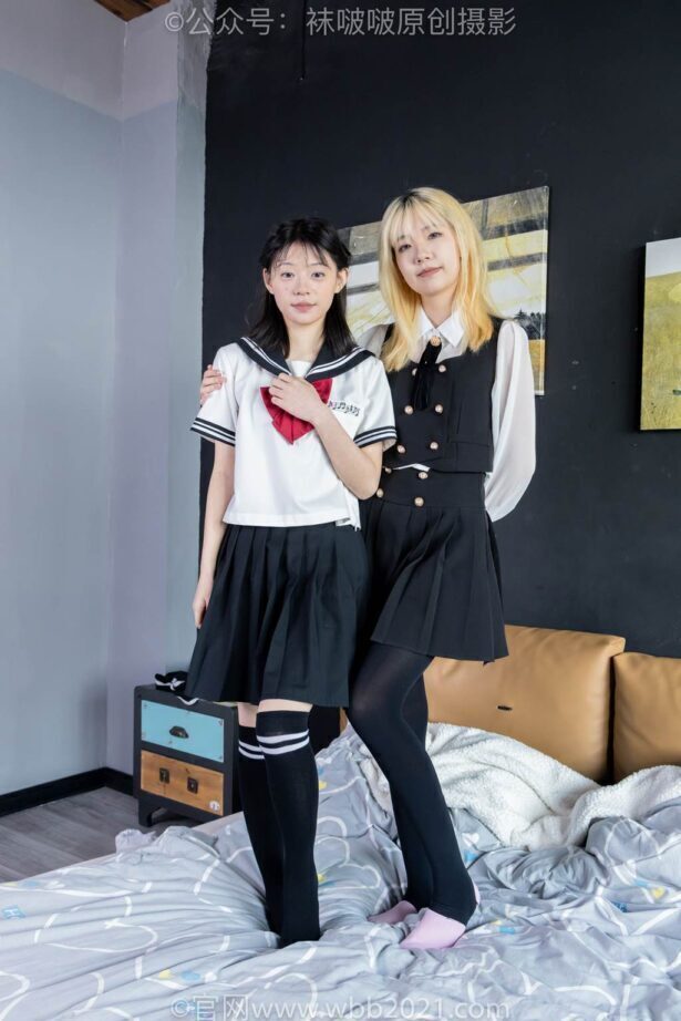 [BoBoSocks袜啵啵]NO.600 小甜豆&糯米-皮鞋、马丁靴、小熊拖鞋、过膝棉袜[160P/1V/8.48GB]