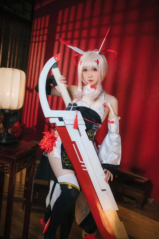 焖焖碳 – 碧蓝航线 绫波旗袍 新岁之鬼神[25P/417MB]